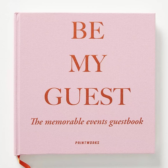 Anthropologie Printworks Be my guest memorable events guestbook - Picture 3 of 7